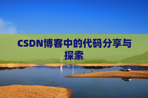 CSDN博客中的代码分享与探索